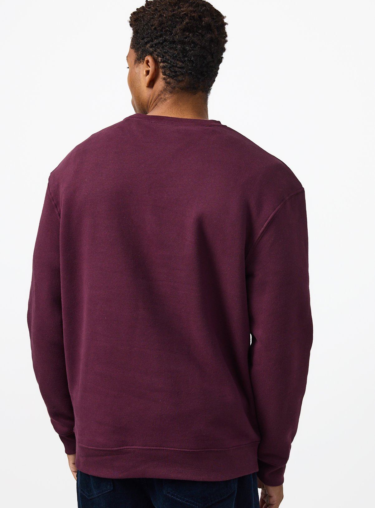 Dark Red Ultimate Crew Neck Sweatshirt M - Image 5 thumbnail